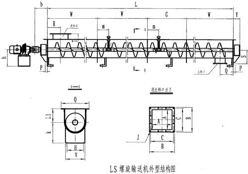 螺旋輸送機結(jié)構(gòu)圖